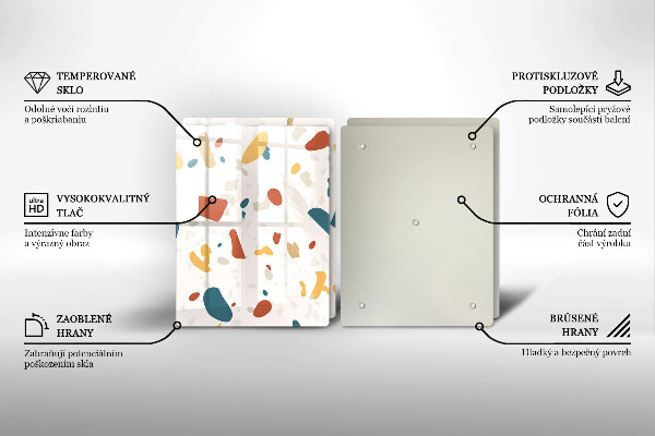 Főzőlap védő üveglap Dekoratív kőedény