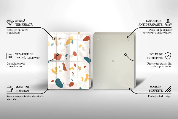 Főzőlap védő üveglap Dekoratív kőedény