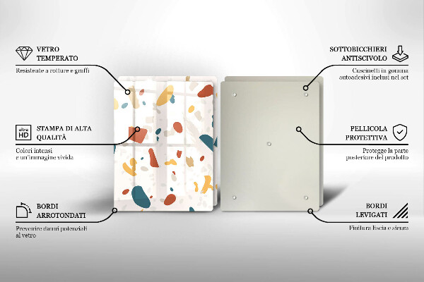 Főzőlap védő üveglap Dekoratív kőedény