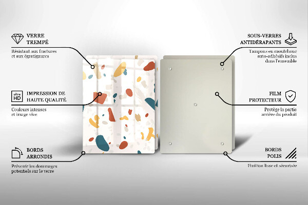 Főzőlap védő üveglap Dekoratív kőedény