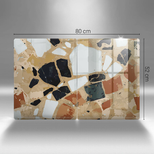 Főzőlap védő üveglap Dekoratív kövek lemez