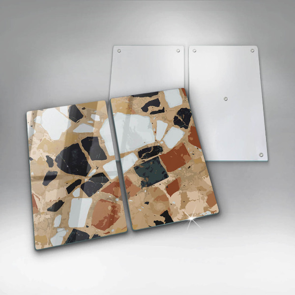 Főzőlap védő üveglap Dekoratív kövek lemez