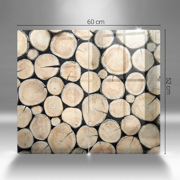 Főzőlap védő üveglap Fa fatörzsek