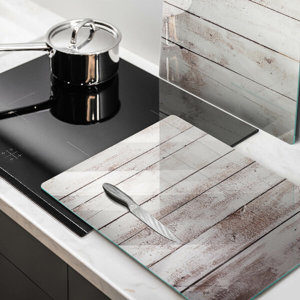 Főzőlap védő üveglap Régi fa táblák