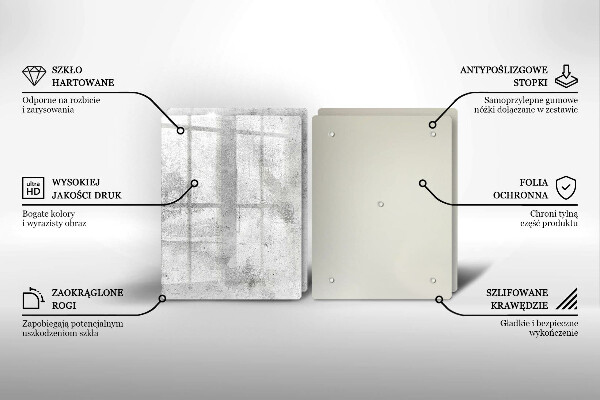 Főzőlap védő üveglap Beton textúra