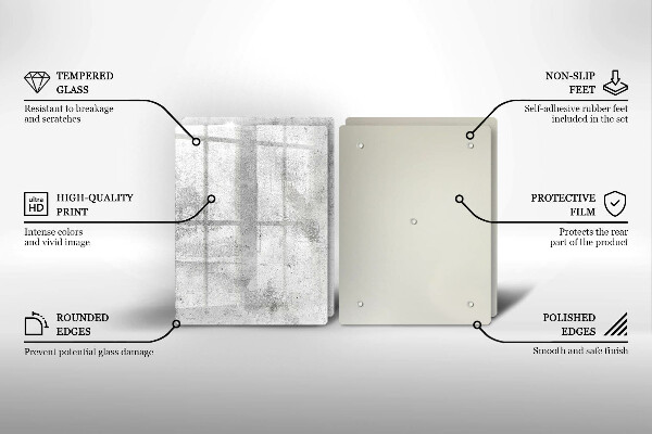 Főzőlap védő üveglap Beton textúra