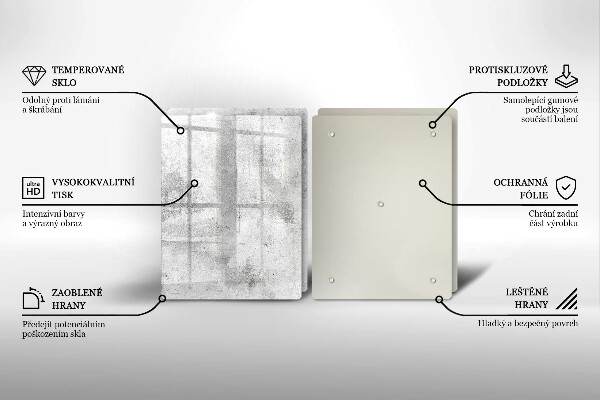 Főzőlap védő üveglap Beton textúra