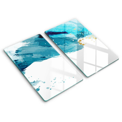 Főzőlap védő üveglap Kék foltok