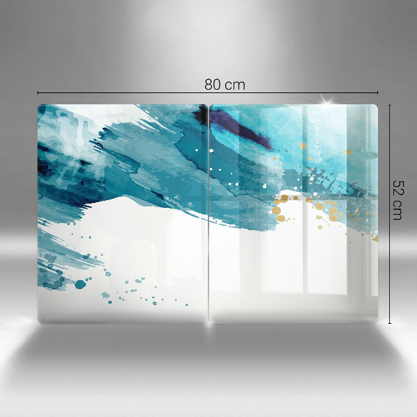 Főzőlap védő üveglap Kék foltok