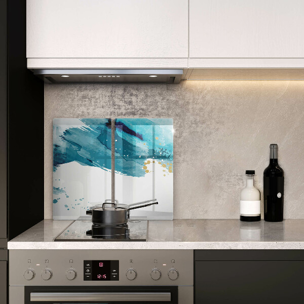 Főzőlap védő üveglap Kék foltok