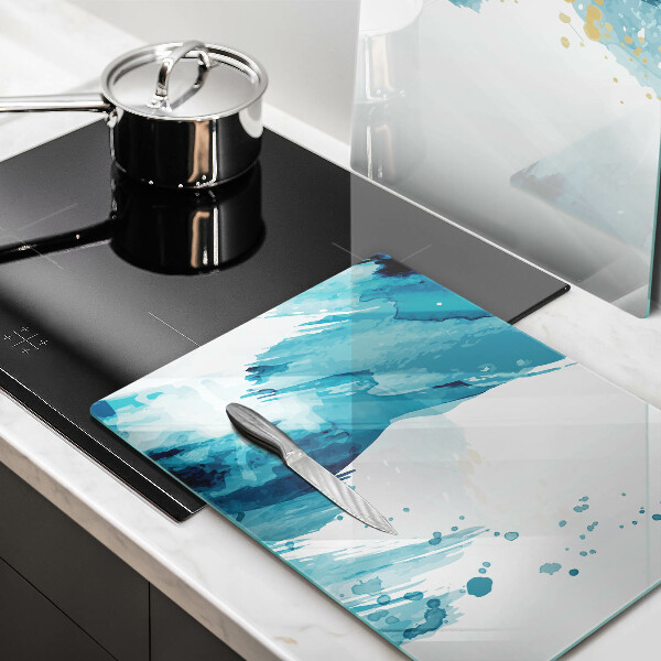 Főzőlap védő üveglap Kék foltok