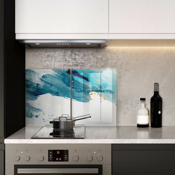 Főzőlap védő üveglap Kék foltok