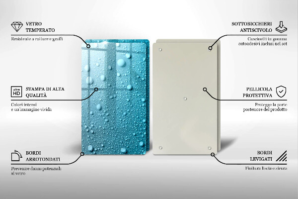 Főzőlap védő üveglap Vízcseppek