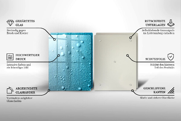 Főzőlap védő üveglap Vízcseppek