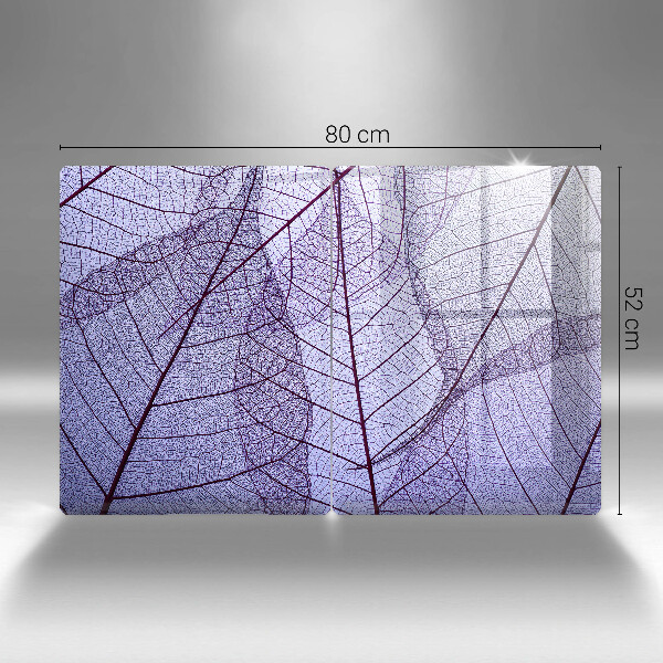 Főzőlap védő üveglap Levelek erekkel