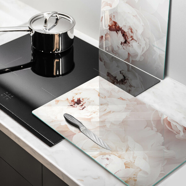 Főzőlap védő üveglap Pasztell bazsarózsa