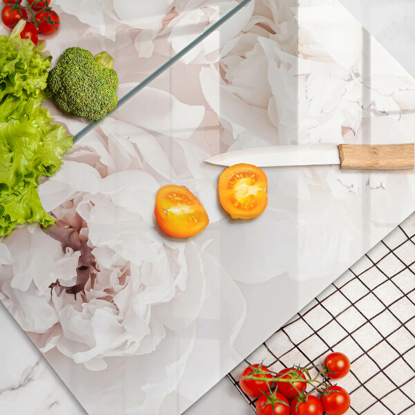 Főzőlap védő üveglap Pasztell bazsarózsa