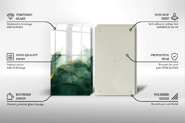 Főzőlap védő üveglap Absztrakt természet