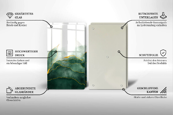 Főzőlap védő üveglap Absztrakt természet