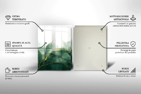 Főzőlap védő üveglap Absztrakt természet