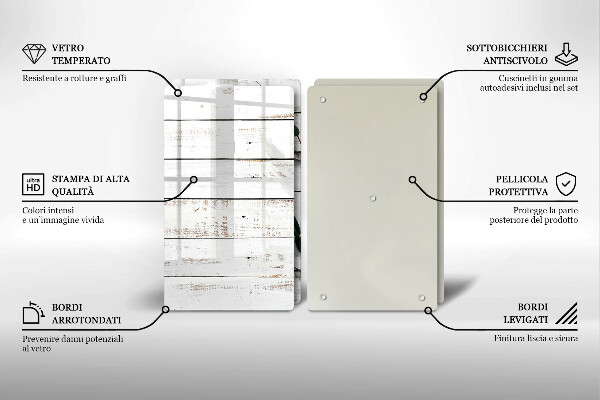 Főzőlap védő üveglap Régi táblák és levelek