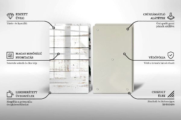 Főzőlap védő üveglap Régi táblák és levelek