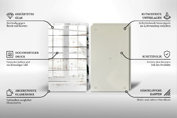 Főzőlap védő üveglap Régi táblák és levelek