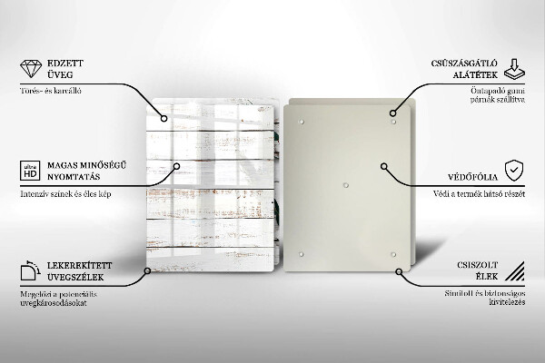 Főzőlap védő üveglap Régi táblák és levelek