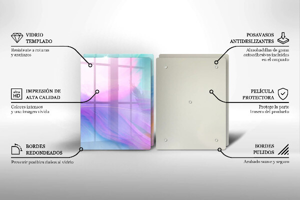 Főzőlap védő üveglap Pasztell tollak