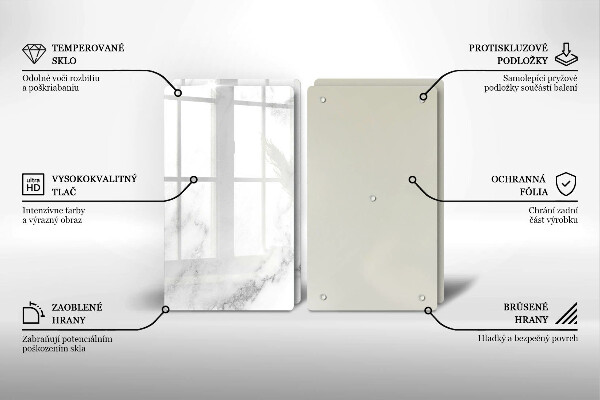 Főzőlap védő üveglap Modern márvány