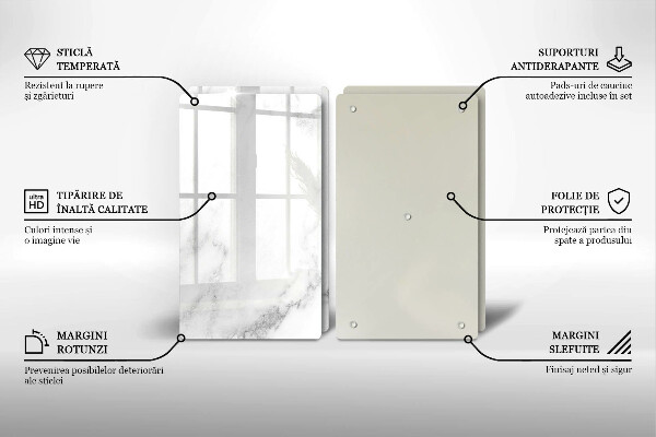 Főzőlap védő üveglap Modern márvány