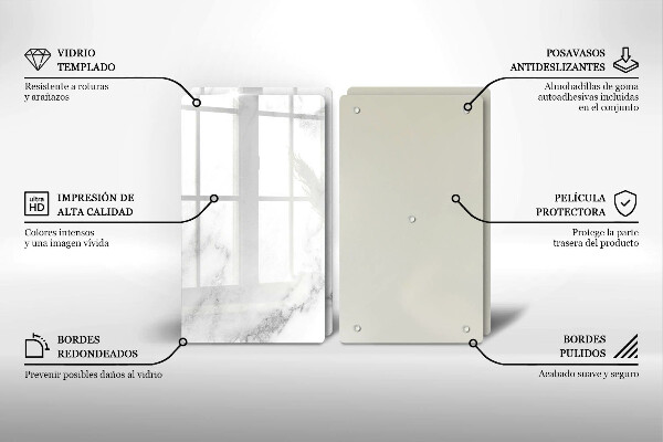 Főzőlap védő üveglap Modern márvány