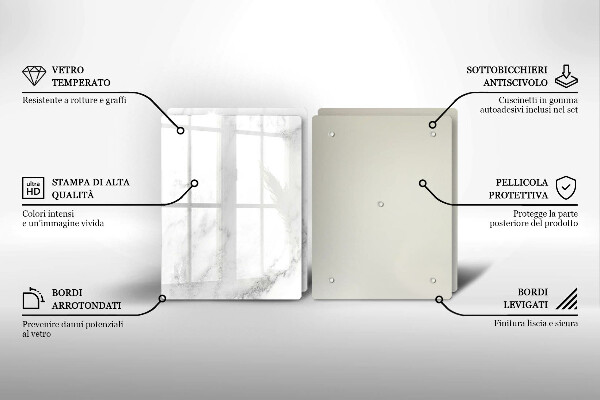 Főzőlap védő üveglap Modern márvány