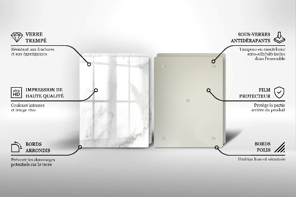 Főzőlap védő üveglap Modern márvány