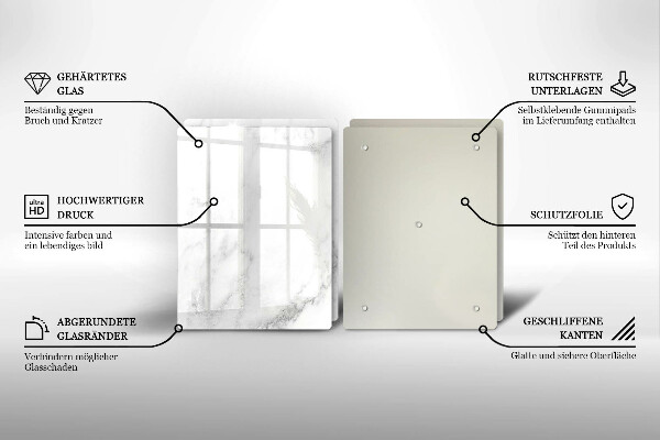 Főzőlap védő üveglap Modern márvány