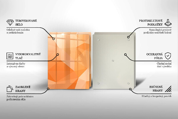 Főzőlap védő üveglap Geometriai háttér