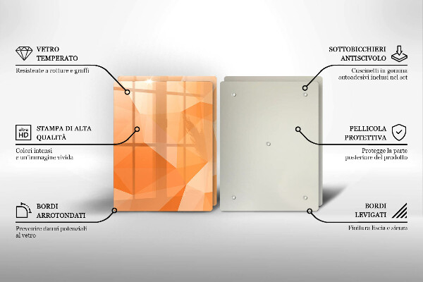 Főzőlap védő üveglap Geometriai háttér