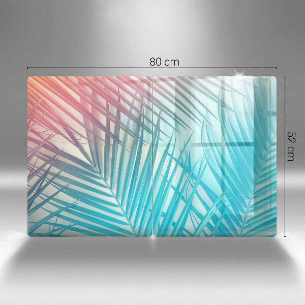 Főzőlap védő üveglap Pasztell levelek