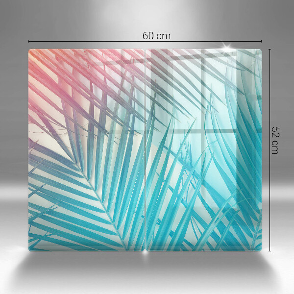 Főzőlap védő üveglap Pasztell levelek