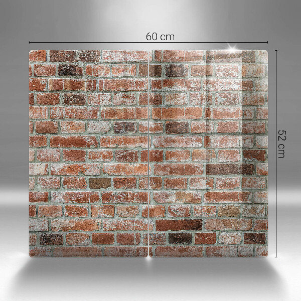 Főzőlap védő üveglap Régi téglafal