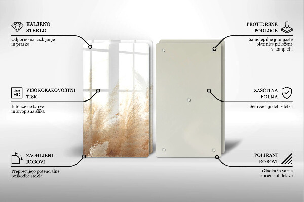 Főzőlap védő üveglap Pampa fű