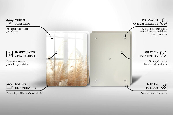 Főzőlap védő üveglap Pampa fű