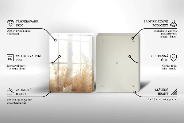 Főzőlap védő üveglap Pampa fű