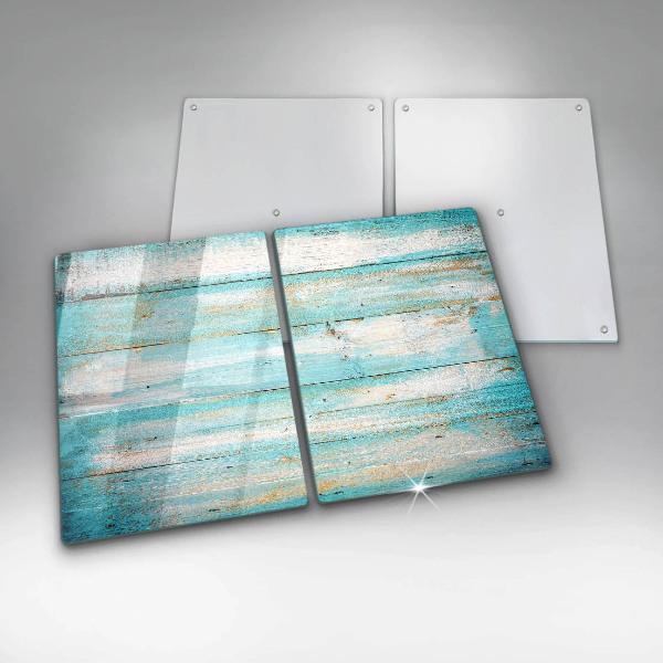 Főzőlap védő üveglap Vintage fa táblák