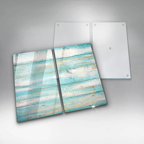 Főzőlap védő üveglap Vintage fa táblák