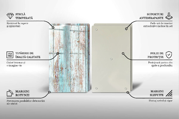 Főzőlap védő üveglap Régi vintage táblák