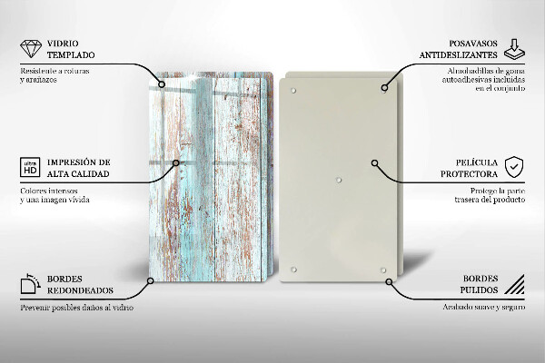 Főzőlap védő üveglap Régi vintage táblák