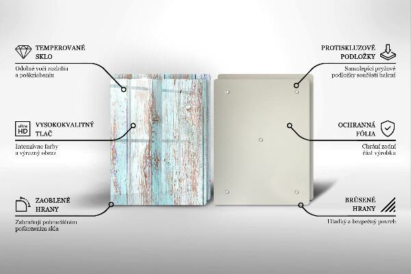 Főzőlap védő üveglap Régi vintage táblák