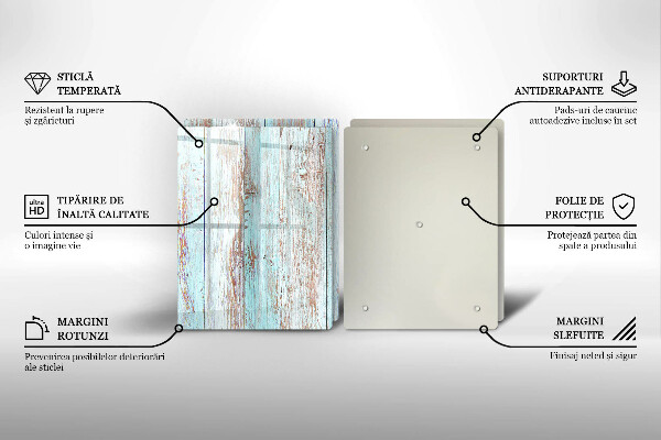 Főzőlap védő üveglap Régi vintage táblák