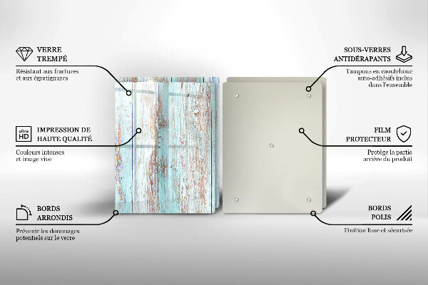 Főzőlap védő üveglap Régi vintage táblák